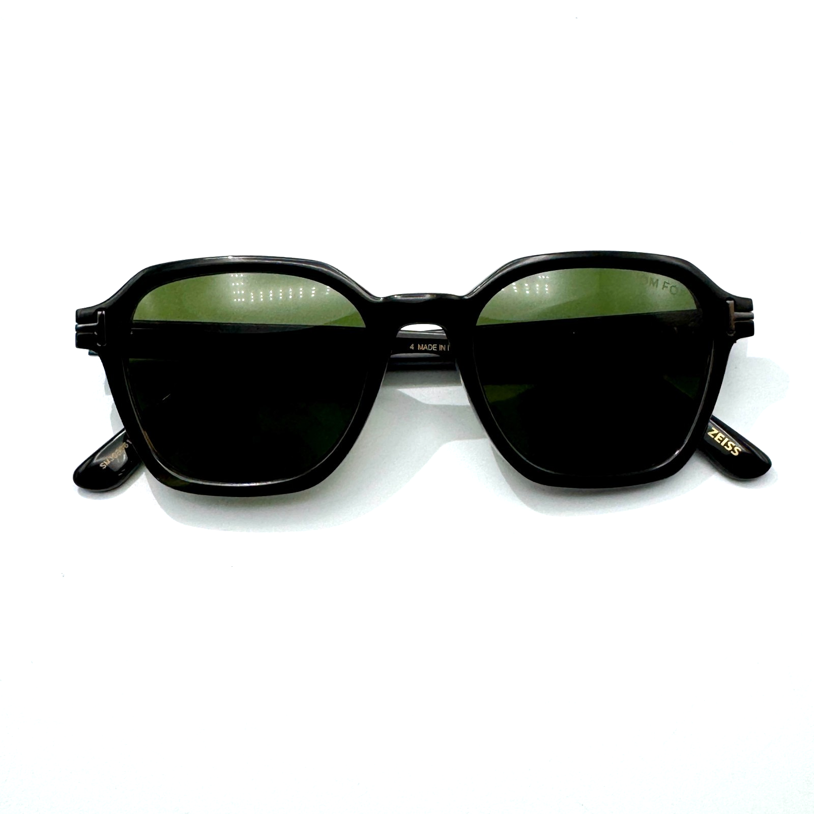 Tom Ford Sunglasses Private Tf1297-P 62n Geometric Horn Frame 50-20-145 New